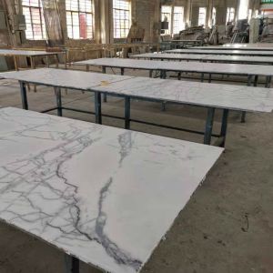 Stone Grain Aluminum Sandwich Panels PVDF Coated Honeycomb Stone Cladding