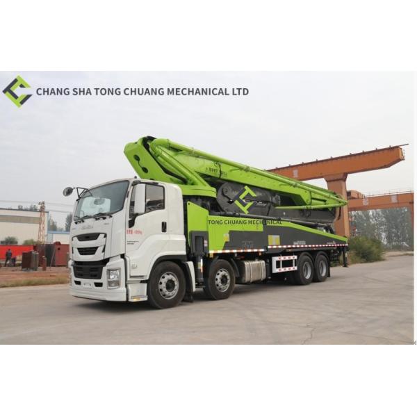 Buy 58 Meters Concrete Pump Truck 4 Bridge With Isuzu Engine at wholesale prices