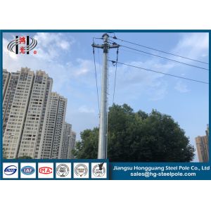 Direct Buried Electrical Power Pole , Durable Galvanized Steel Power Pole