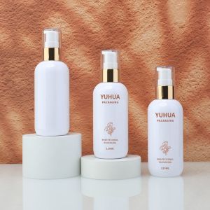 120ml Pet Lotion Pump Packaging Emulsion Bottles Hot Stamping