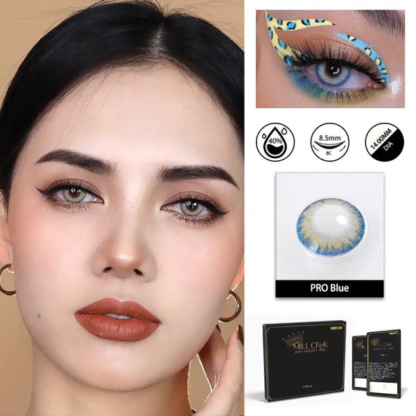 Soft Gem Sapphire Blue Contact Lenses Natural Color Lenses 1 Year