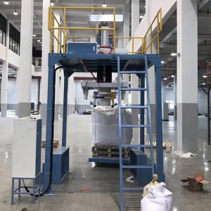 China Hydraulic Cylinder Pellet Bagging Machine Semi Automatic 500kg/ Bag on sale
