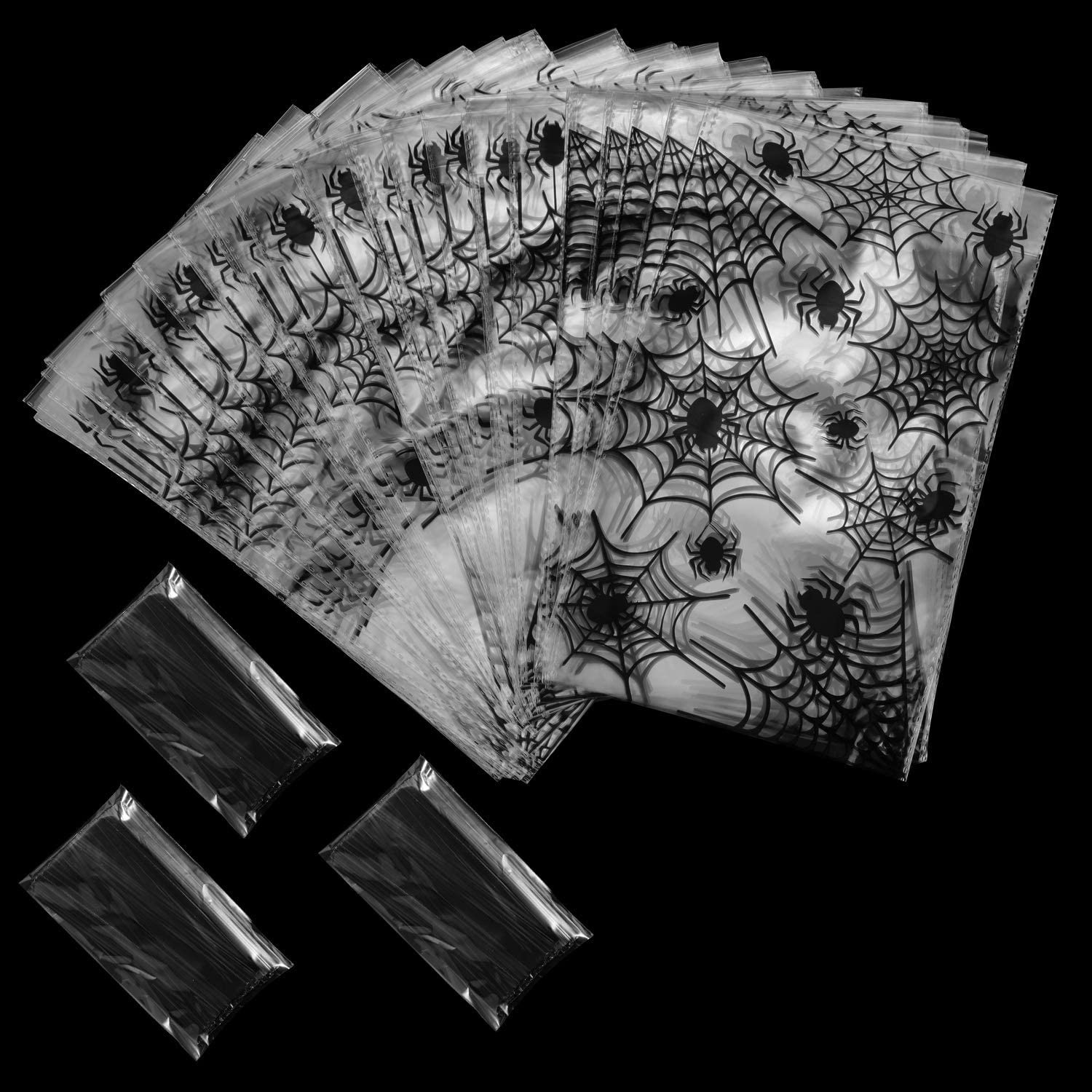Spider web candy bag Resealable Cellophane Bags Self Adhesive Treat Snacks
