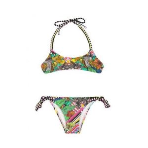 Quality Girls Bikini With Bra Top, Geometric Print - Beijinho Zion for sale