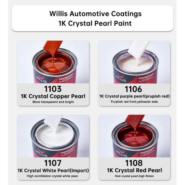 Standard 1K Basecoat Metallic Pigment Pearl Automotive Paint Spray Car Paint Liquid Coating Automotive Thinner 12