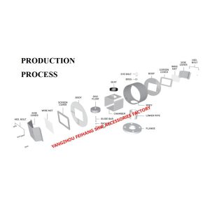 PIPE FROM TYPE AIR VENT HEAD FH-5K-350A BODY CARBON STEEL PROCESS WELDING