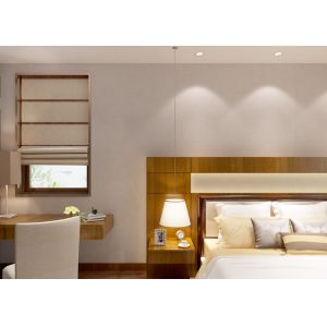 Deep Embossed Grey Washable Vinyl Wallcovering / Wallpaper Moisture - Proof