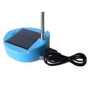 High efficiency portable Blue / Green ABS solar powered LED lamp with 8 pcs LEDs