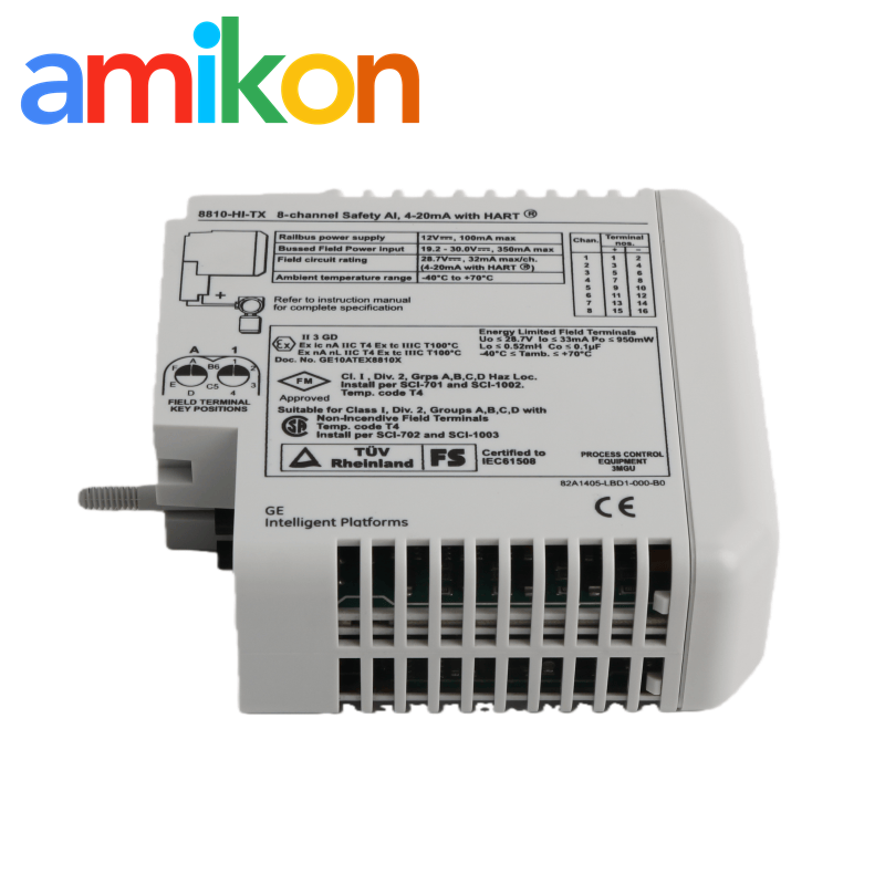 SafetyNet GE 8810-HI-TX-01 Analogue Input Module With 16 Bit Resolution 25mS