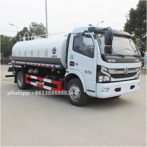 White 7000-9000 Liters Water tank Truck Spraying Truck water Bowser Truck
