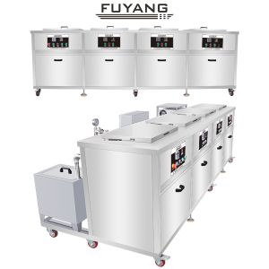 Quality Ultrasonic Automotive Parts Cleaner Equipment 40KHz 360L Five Tanks for sale
