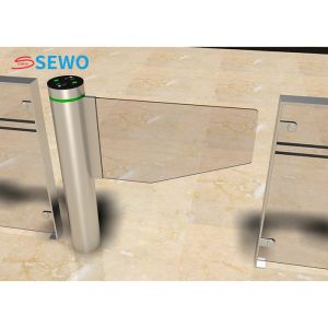 Supermarket Entrance Swing Barrier Gate , Security Entrance Swing Gate Access