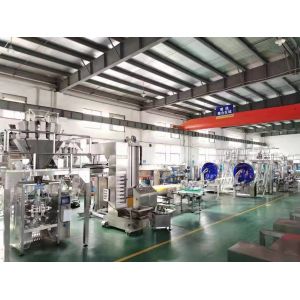 Continuous Automatic Pouch Packaging Manchine SUS304 Centre Seal Pouch Packing