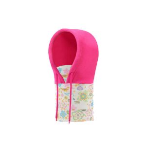 Soft Touch Pink Hat Fleece Face Mask Wind Resistant 25 * 50cm Hat Abt 32cm