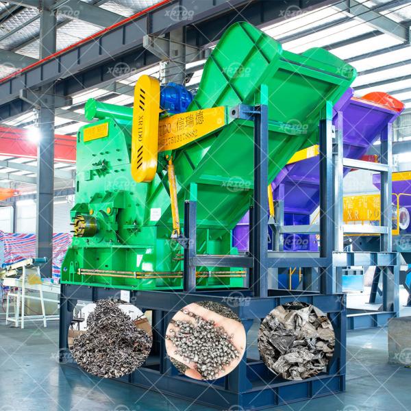 Aluminum Copper Wire Radiator Shredder Hammer Mill Metal Crusher Scrap Steel