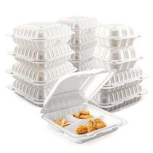 Customized logo microwave vent reusable takeout fried chicken box disposable