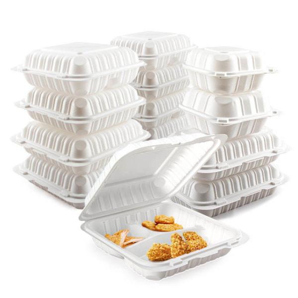 Customized logo microwave vent reusable takeout fried chicken box disposable