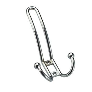 China furniture hardware Clothes Hanger Hooks chrome finished zinc alloy metal coat clothes hooks on sale