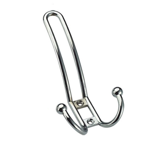Buy furniture hardware Clothes Hanger Hooks chrome finished zinc alloy metal coat clothes hooks at wholesale prices