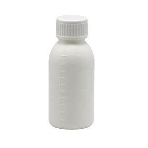 Quality 30mL/50mL/100mL PP White Liquid Medicine Bottle with Scaled Body and Screen Printing for sale