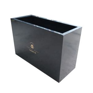 ISO9001 Large Galvanized Steel Garden Metal Flower Pots