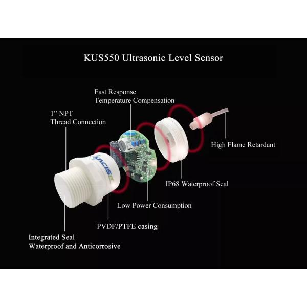 KUS550 Ultrasonic Sensor For Distance And Level Measurement with ip68