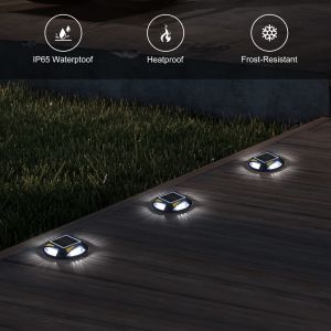 Solar Dock Light with Bright Bule/Cold White Illumination IP67 Waterproof