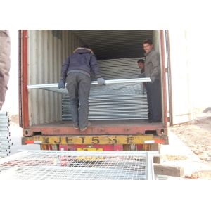 Silver Color Temporary Dog Fence Non Permanent Fence For Dogs OD 32 Pipes