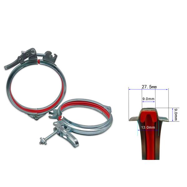 Buy Airtight Quick Release Galvanized Pipe Clamp Stainless Steel at wholesale prices