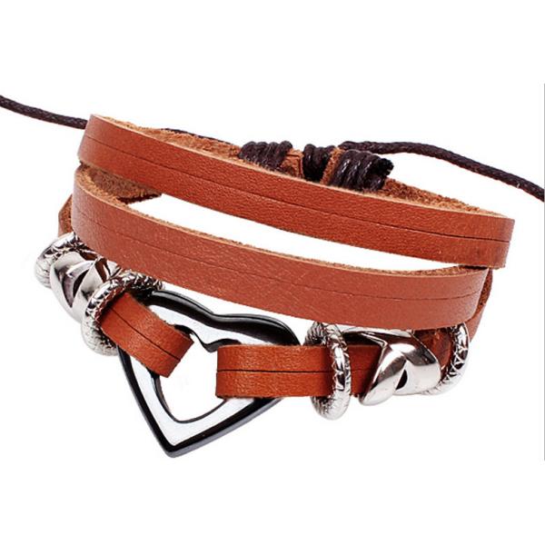 Buy Heart beaded bracelet bracelet wholesale Korean fashion explosion models at wholesale prices