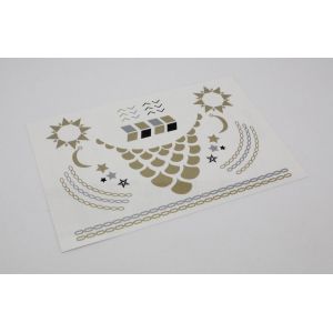 Quality Flash Tattoos - Metallic Gold / Silver Jewelry Tattoos for sale