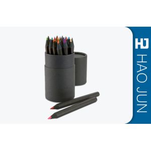 Recyclable Cardboard Cylinder Tubes Packaging For Pen , Logo Printed