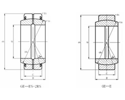 Quality Spherical plain bearings Spherical Plain Radial Bearing with Fitting Crack GEG80ES for sale