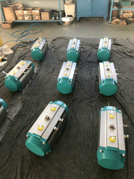 Wafer Butterfly Valve With Pneumatic Actuator Control