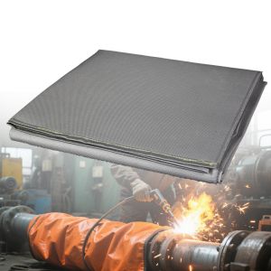 Fiberglass Welding Blanket Fireproof 550C Heat Resistant Grey