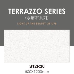 600x1200mm AAA Gray Terrazzo Glazed Porcelain Wall Tiles