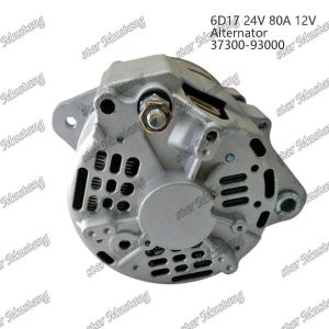 Alternator 6D17 24V 80A R210-5 37300-93000