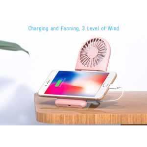 Small Portable Portable Power Banks Handheld Personal Fan 5000mAh Rechargable
