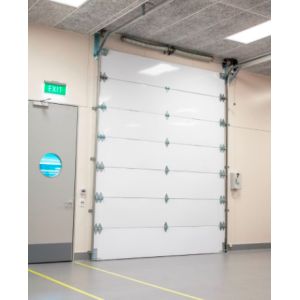 Powder Coated Sectional Overhead Door 50mm-80mm Thickness Insulated Sectional