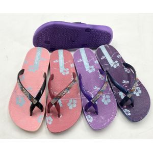 Summer Unisex Wholesale Women Beach PVC Printed Custom Flip Flops
