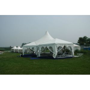 UV Resistance PVC Coated Polyester Fabric Wedding Party Tent 112mmx203mmx4mm