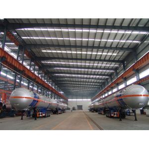 Steel 3 Axles 52600L Lpg Tank Trailer long life