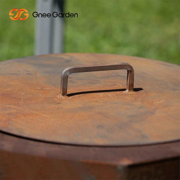 Outdoor Garden Campfire Wood Burning Corten Steel Metal Fire Bowl Round Rustic Fire Pit