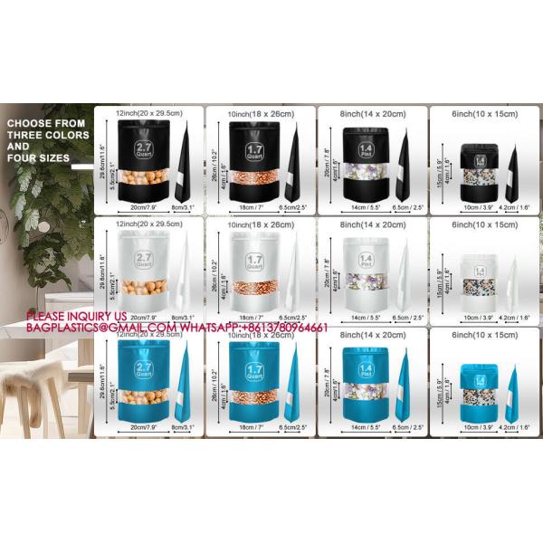 Sustainable Aluminum Foil Bag Candy Biscuit Nut Food Bag Packaging Sealed Zipper Bag