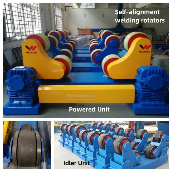 Buy H Pipe Self Aligning Welding Rotator 20 Tons For Structure Pressure Vessel 60m/H at wholesale prices