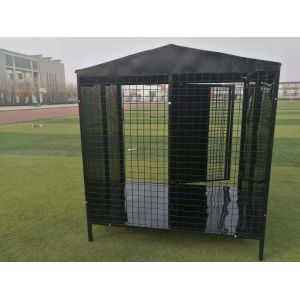 Powder Coated Outdoor Metal Dog Kennel Welded Wire Mesh 3000mm Length