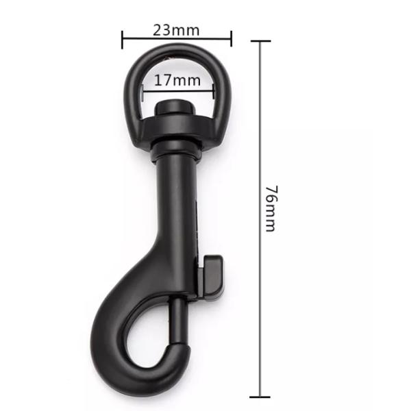 Metric Measurement System Stainless Steel 316 Precision Casting Black Swivel Eye Bolt Snap Hook