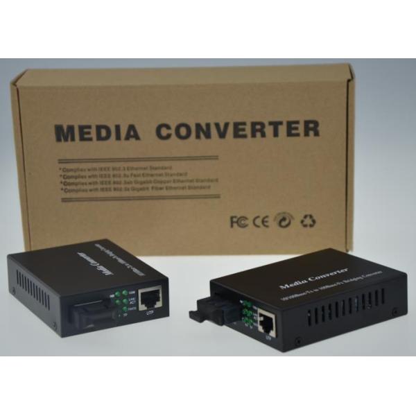 Fast Single Mode Fiber To Ethernet Converter With SC / ST / FC Interface