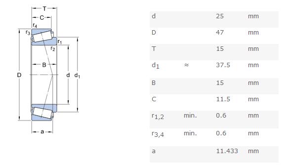 V1 V2 V3 Tapered Roller Bearing2005 32020 32204 32 3060 For Automobile