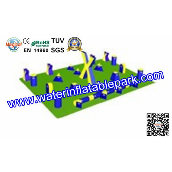 Exciting Inflatable Paintball Games Fireproof Tarpaulin CE / UL / CCC